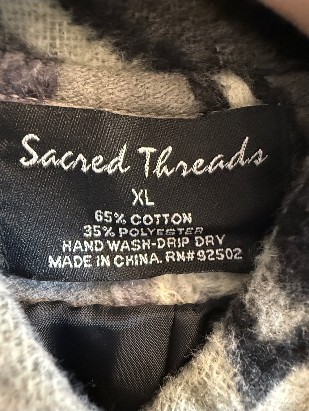 Embroidered Gray Patchwork Wool-Blend Jacket - Picture 3 of 3